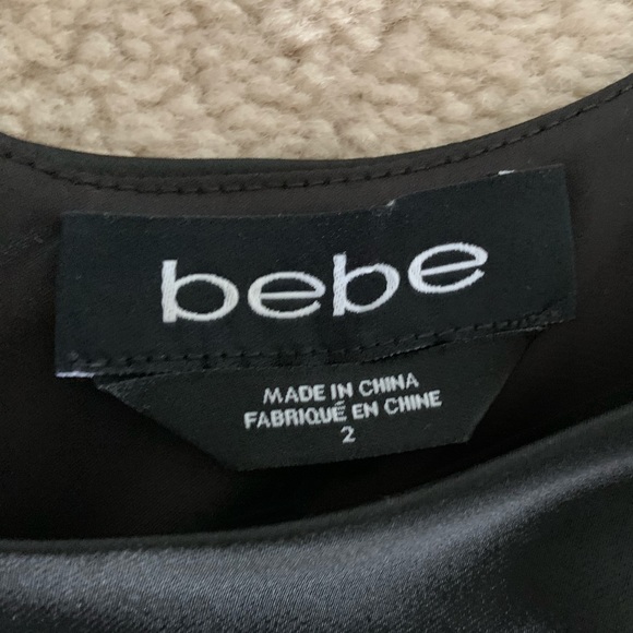 Bebe Short Cocktail Dress - Black & Lace - Picture 5 of 10